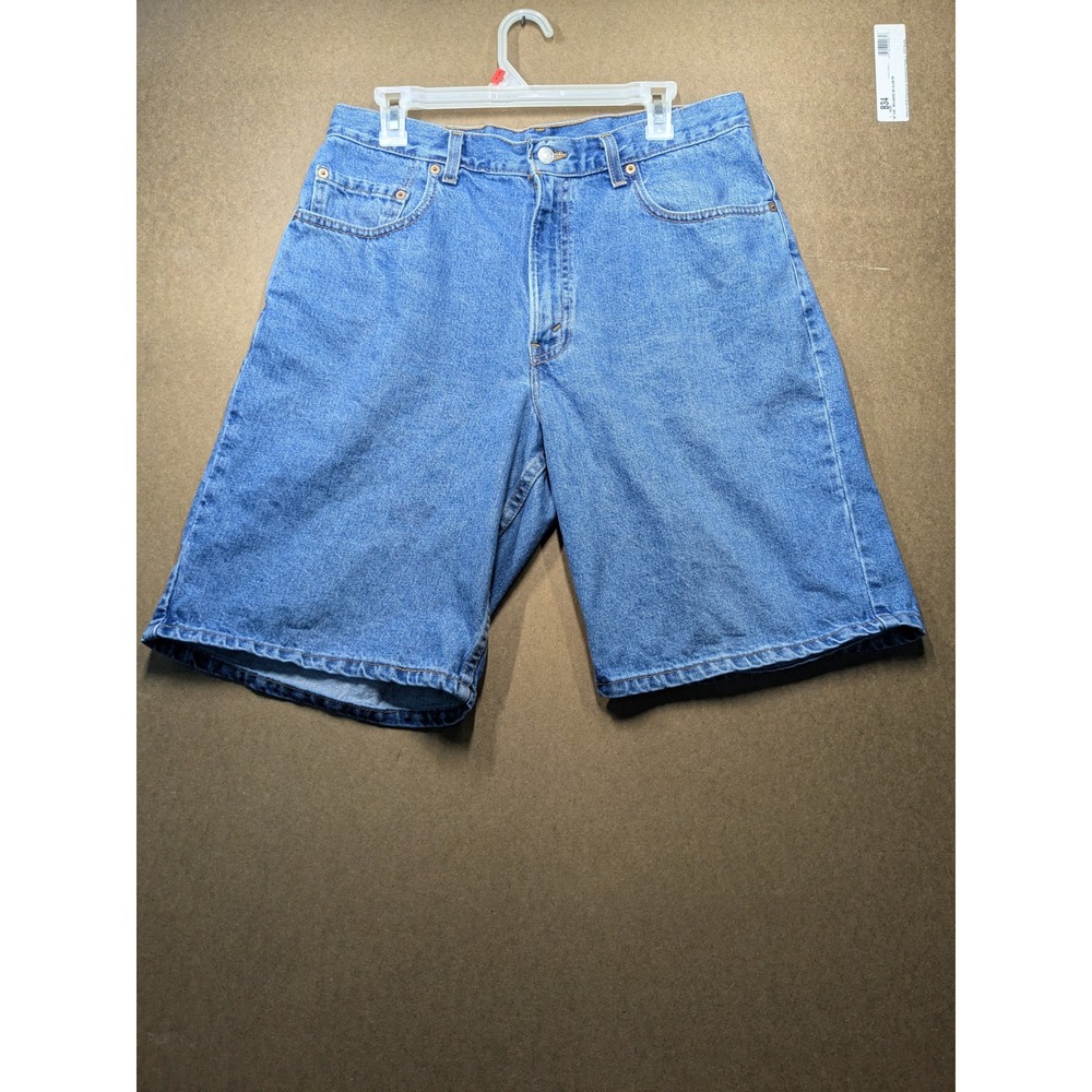 Vintage Levis 560 Loose Fit Denim Shorts Mens 34 Blue Medium Wash Made in USA